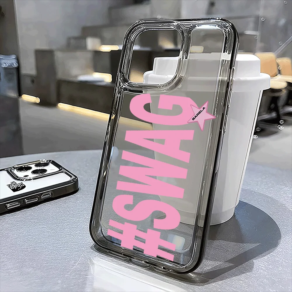 Padrão SWAG adequado para iPhone 17/16/15/14/13/12/11/ProMax/Pro/Plus/17Pro Max capa de telefone presente de amizade