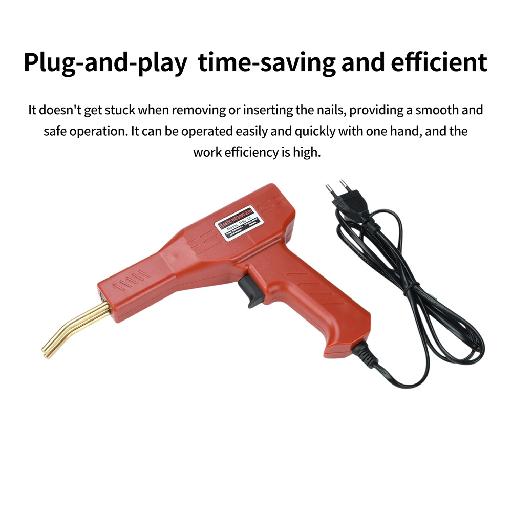 AC 110V/220V Welding Nail Gun Plastics Welder Handy Plastic Welder Hot Stapler Professional Net Nail Repair Accessorie Tool