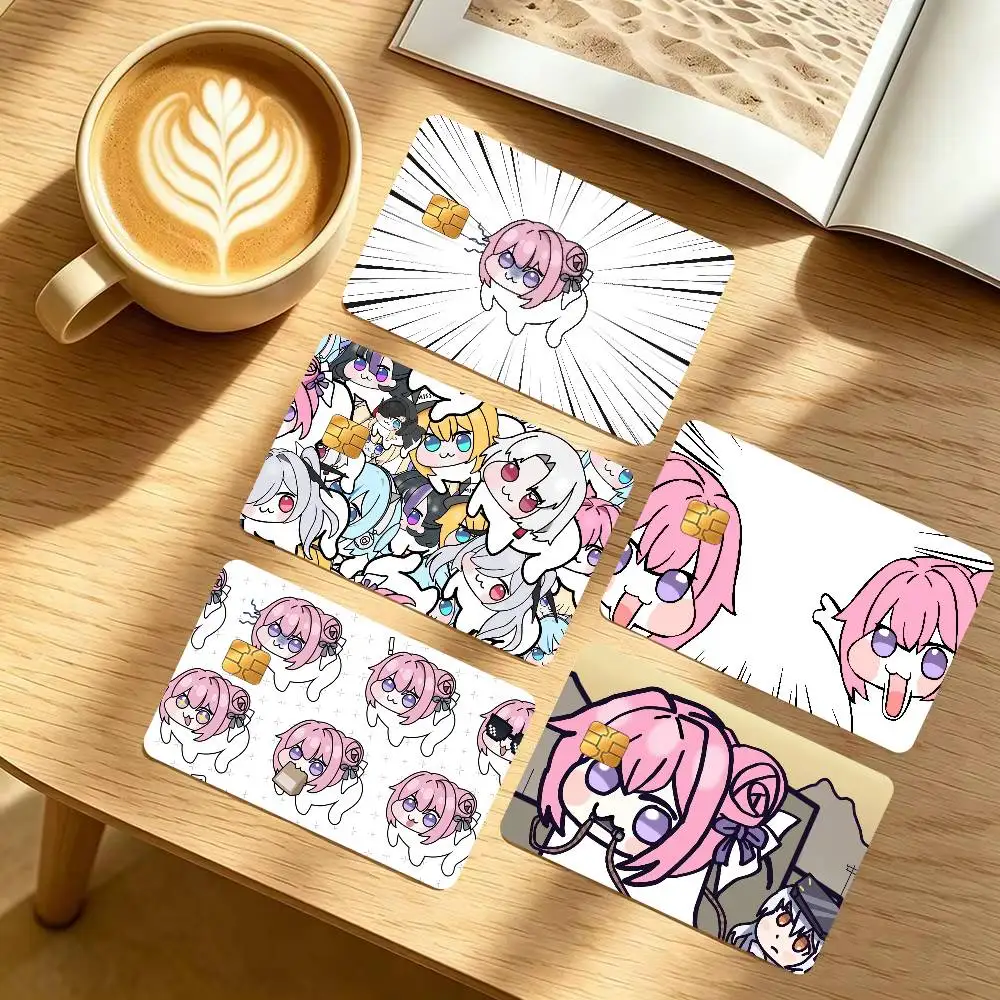 Game N-ikke D-oro-S Doll 1 set of 4 pcs Anime Bank Credit Bus Pass Stickers Decoration Waterproof Stickers Collection Toys Gifts
