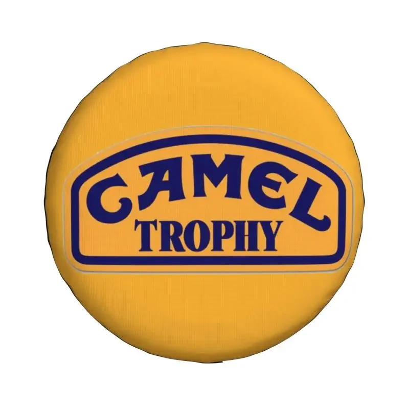 Custom Camel Trophy Logo Tire Cover 4WD 4x4 RV Spare Wheel Protector for Honda CRV 14