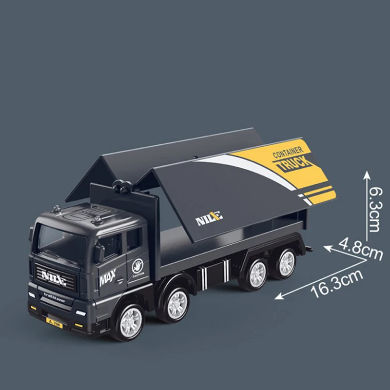 Kids Diecasts Toy Vehicles Simulated Container Truck Freight Vehicle Car Model Toys for Boy Game Gift