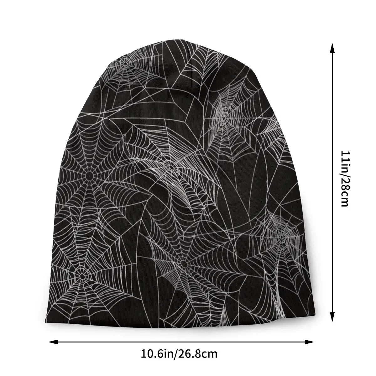 Web Bonnet Hat Knitting Hats Goth Outdoor Gothic Style Skullies Beanies Hat Men's Women's Warm Head Wrap Caps