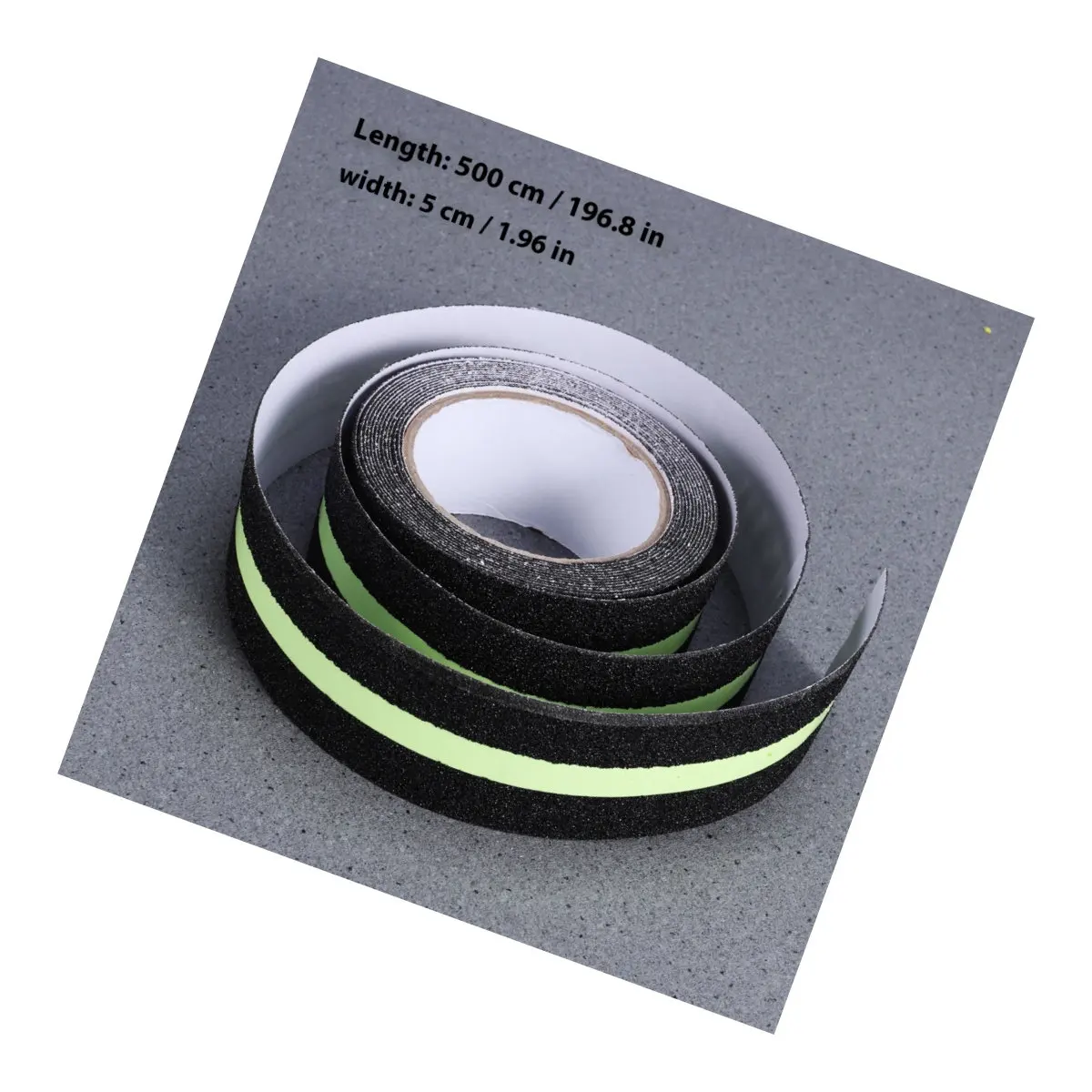 Anti Slip Safety Tape Glow in The Dark Green Fluorescent Non Skid Traction Tape 2 Inch X 16.4 Indoor Outdoor Staircase