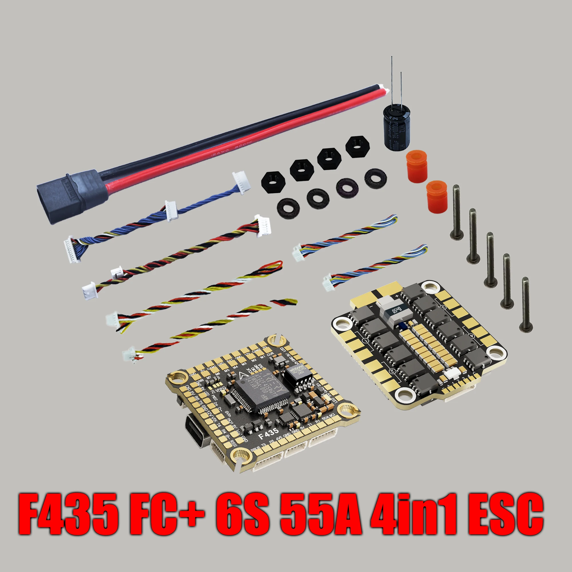 DAKE F435 V3/V4 FC ESC Stack 3-8S Lipo Flight Control BLS 55A/60A/70a 4 in 1 ESC 30x30  RC FPV Racing Drone
