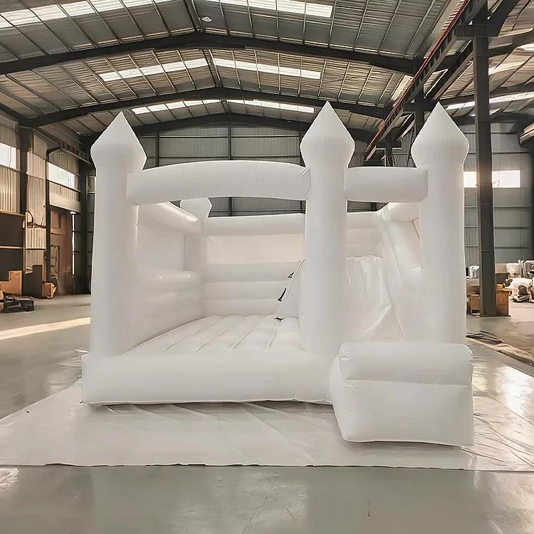 White Bounce House Hot Sale Large Kids Jump Inflatable Bounce House High Quality PVC Material Inflatable Jumping Castles
