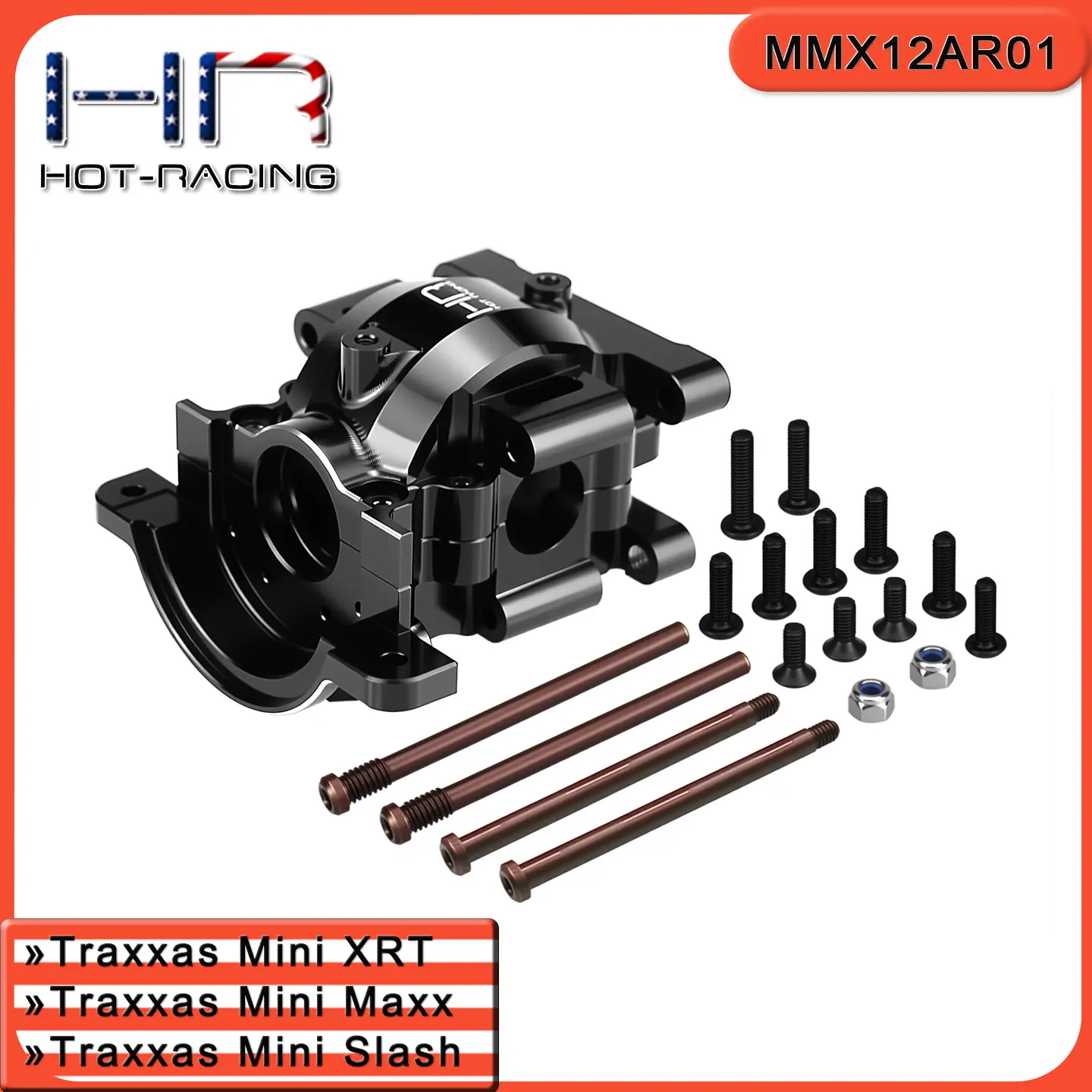 

HR HOT RACING T6 Rear Gearbox Case Bulkhead Traxxas Mini