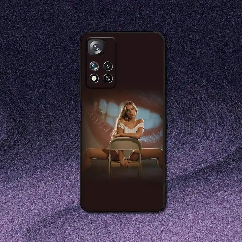 Tate Mcrae قريبة جدًا إلى ما حافظة هاتف لهاتف Samsung S 25,24,23,22,30,21,10,9,Ultra,Plus,Lite,FE,4,5G حافظة ناعمة سوداء