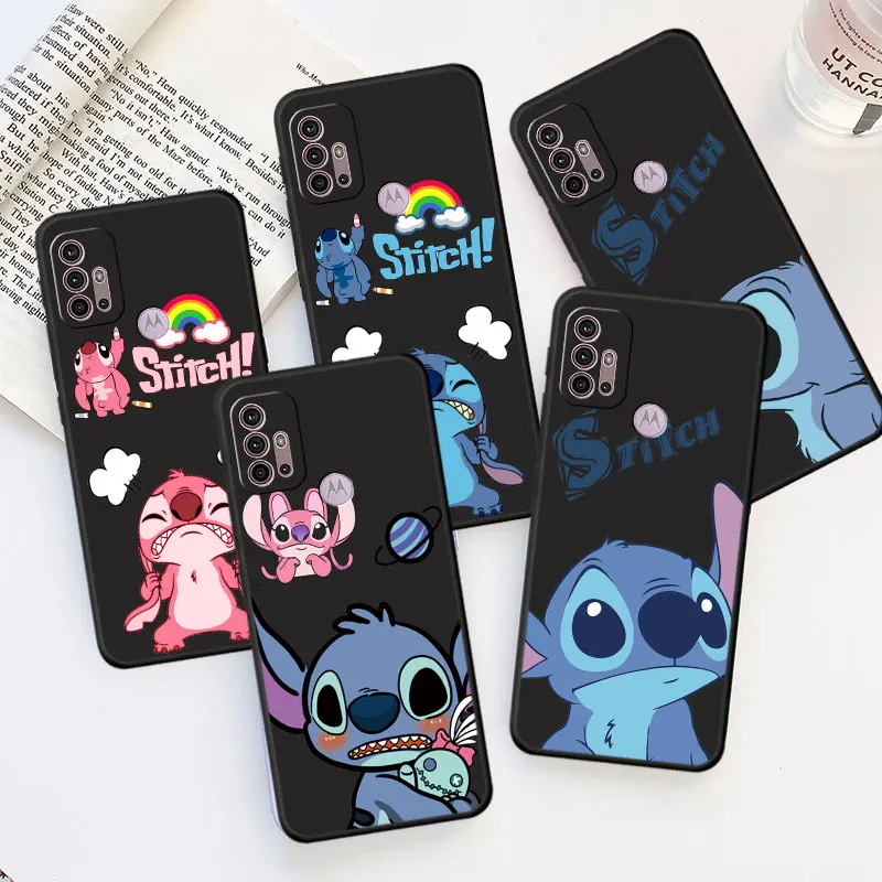 phone Cases for Motorola Moto G22 G51 5G case G30 G9 Power 30 G73 G32 G200 fundas Antiscratch cover Cute Super Cool Stitch Angel