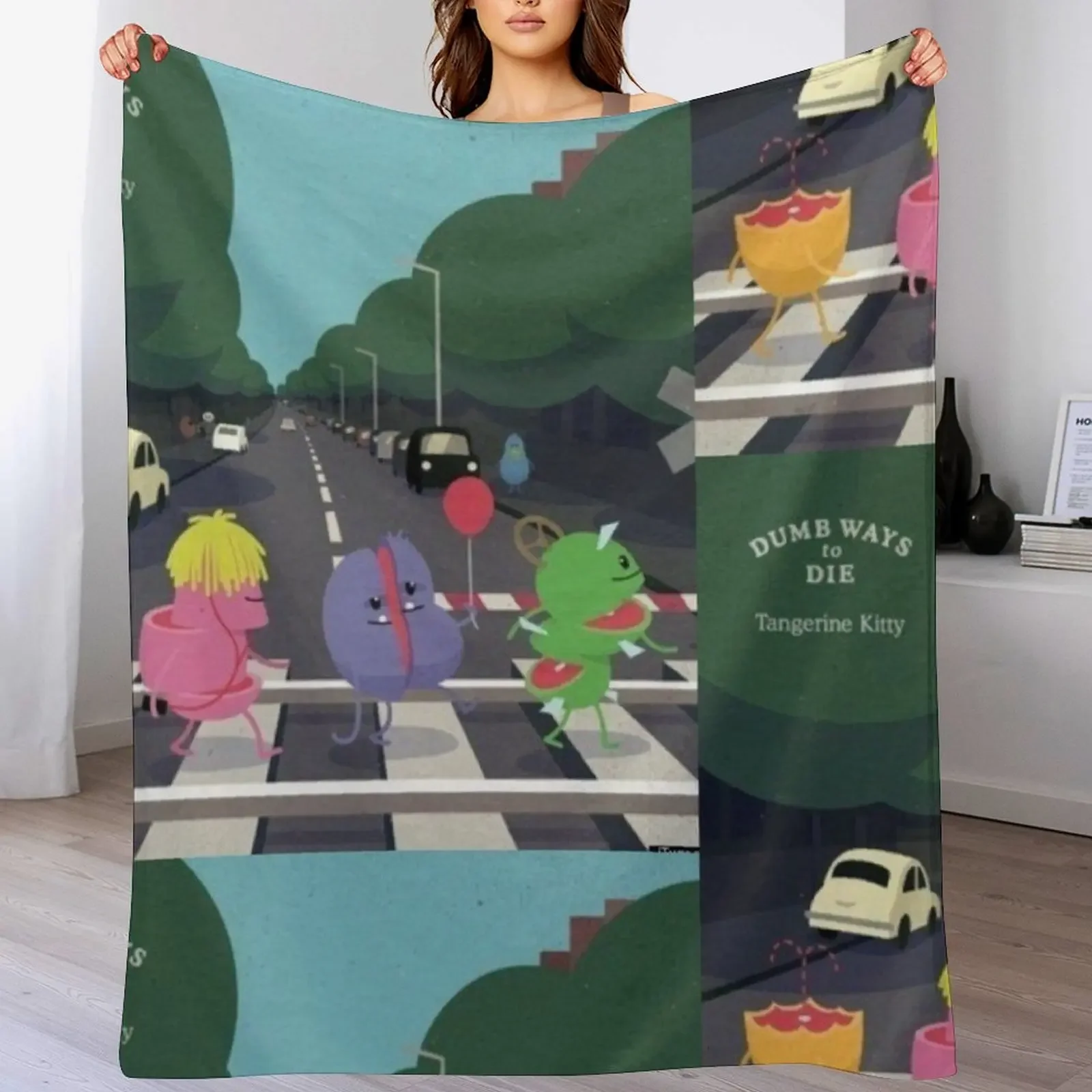 

Dumb Ways To Die Throw Blanket Thermal Bed Stuffeds Nap Blankets