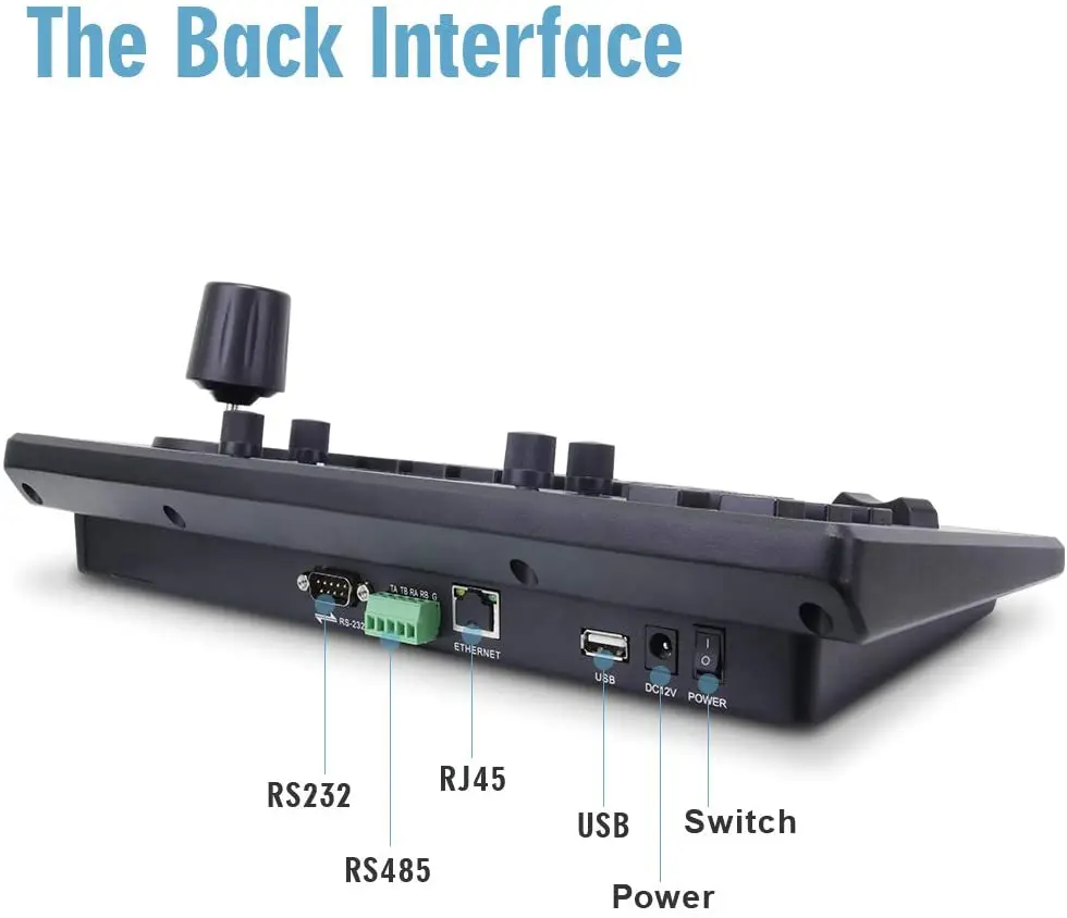 Hot Video Conference System Control Keyboard 4D Joystick With Poe Aluminum Housing Controller