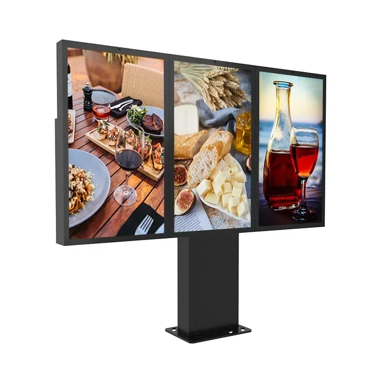 

Outdoor single double triple 55 inch LCD screen weatherproof digital outdoor menu display