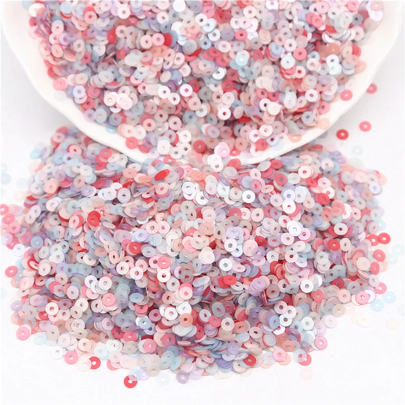 3mm Sequin PVC Flat Round Loose Matte Sequins Paillettes Sewing Wedding Craft Women Garments Accessories Lentejuelas Para Coser