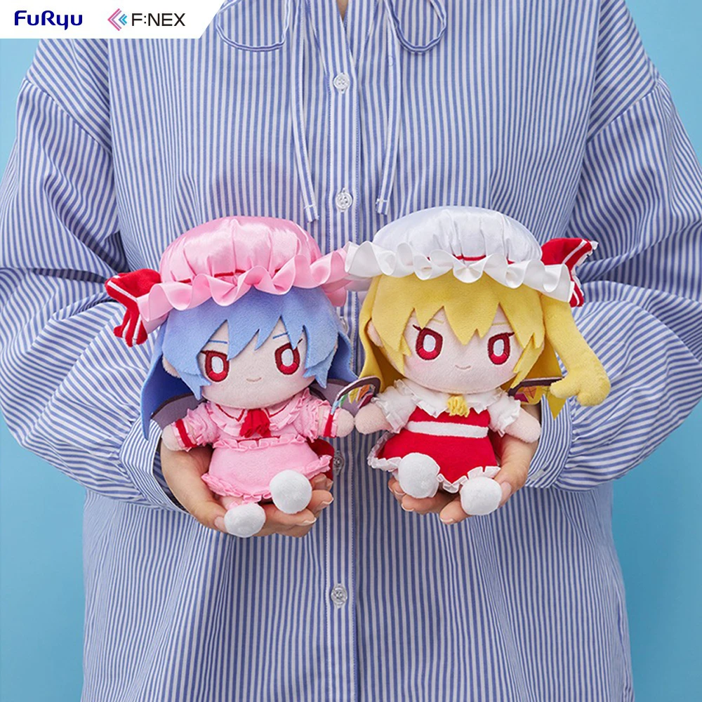 

Оригинальная плюшевая кукла FuRyu F:NEX Touhou Project Remilia Scarlet Flandre Scarlet, 18 см, аниме, Коллекционная модель, кукла, мультяшный подарок