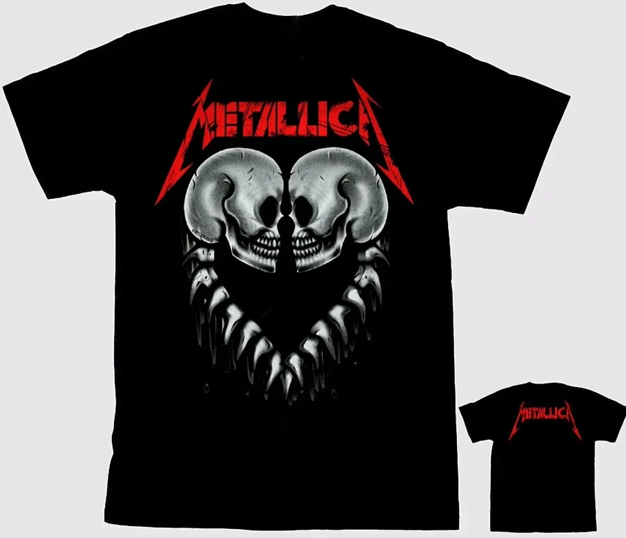 2026 Relaxing Summer Metallica American Heavy Metal Band T-shirt Men  Cotton Short Sleeves Loose Y2K Comfortable Shirt