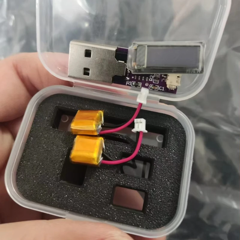 Mini Rocket Altimeter OLED Display DIY Max Height Recorder USB Rechargeable Competition Altitude Recorder Gauge DC 3.7V