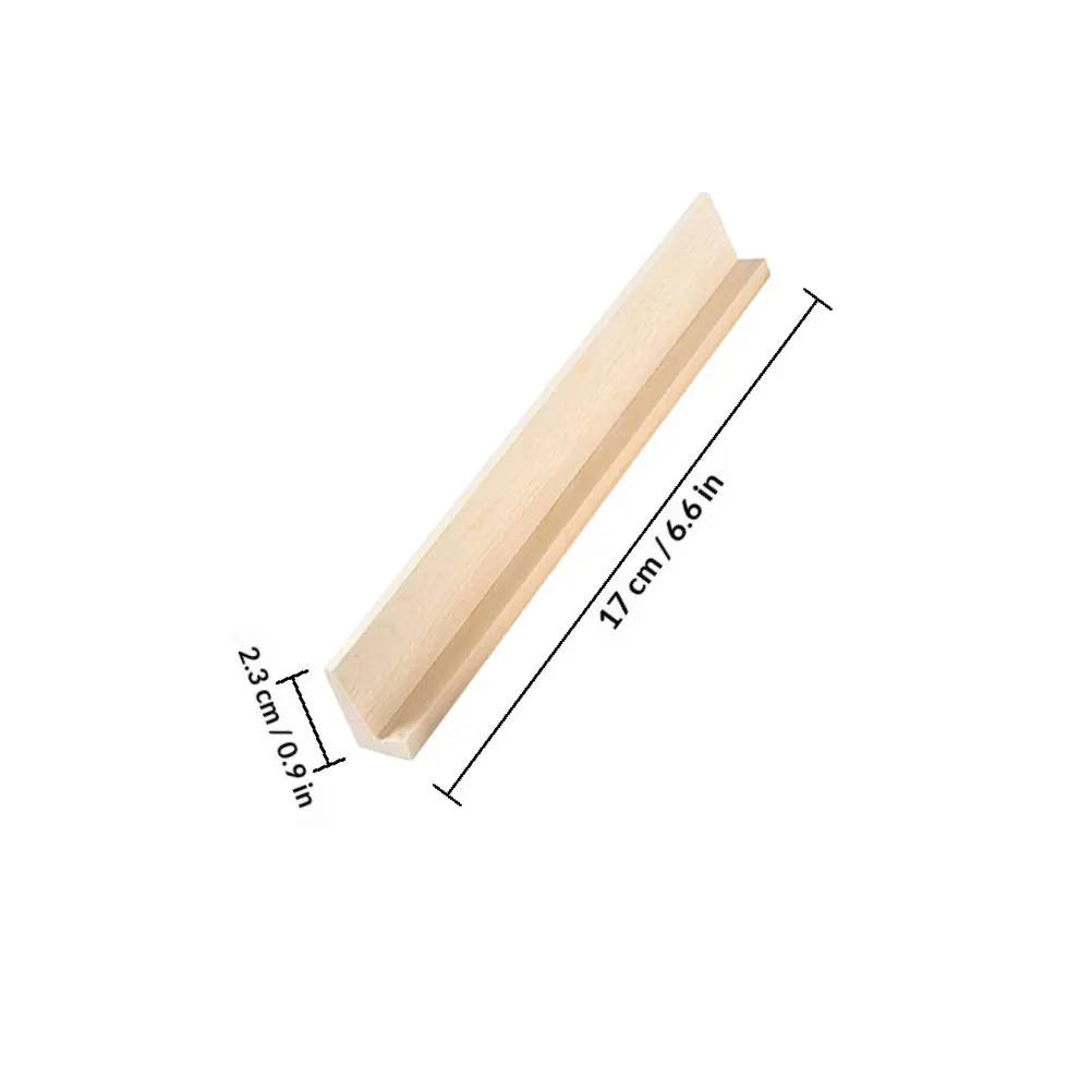 6pcs Wooden Domino Trays Multi-Function Domino Racks For Alphabet Games Diy Crafts Smooth Edges Durable Displaying Holder Kids