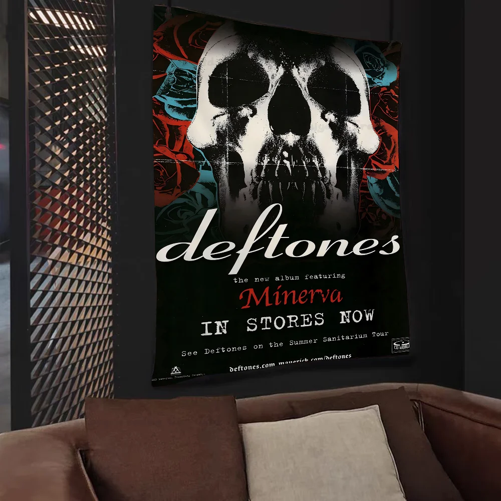 Deftones Band Cartoon Tapestry Wall Hanging Decoration Household Home Decor