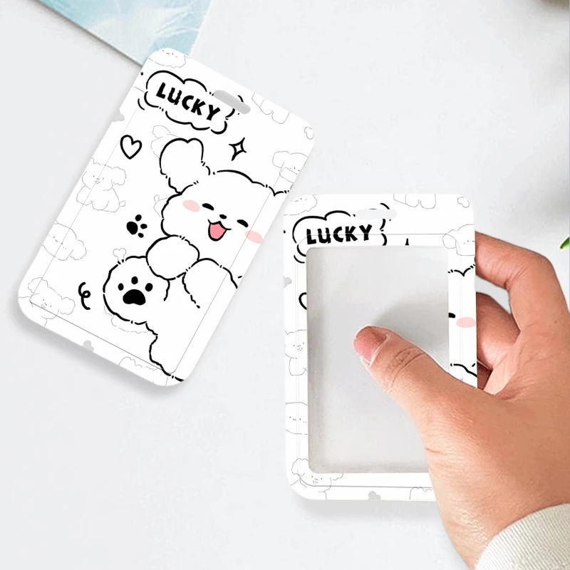 

Lucky Puppy Colorful Card Storage Photo Bag Bus Card Protective Case Vertical High Value Card Holder Men Credential Holders