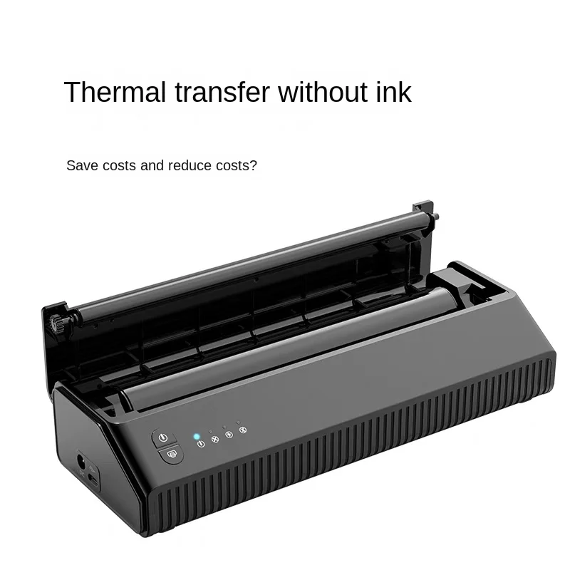 Tattoo transfer machine replaces hand tracing Bluetooth connection for portable and compact thermal  printing