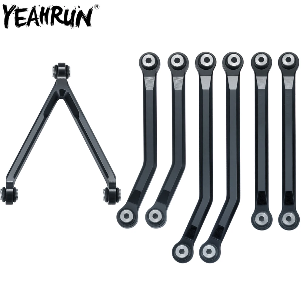 

YEAHRUN Metal High Clearance Chassis Links Linkage Tie Rod Kit For 1/24 Axial SCX24 AXI00001 Chevrolet Wrangler Bronco RC Car