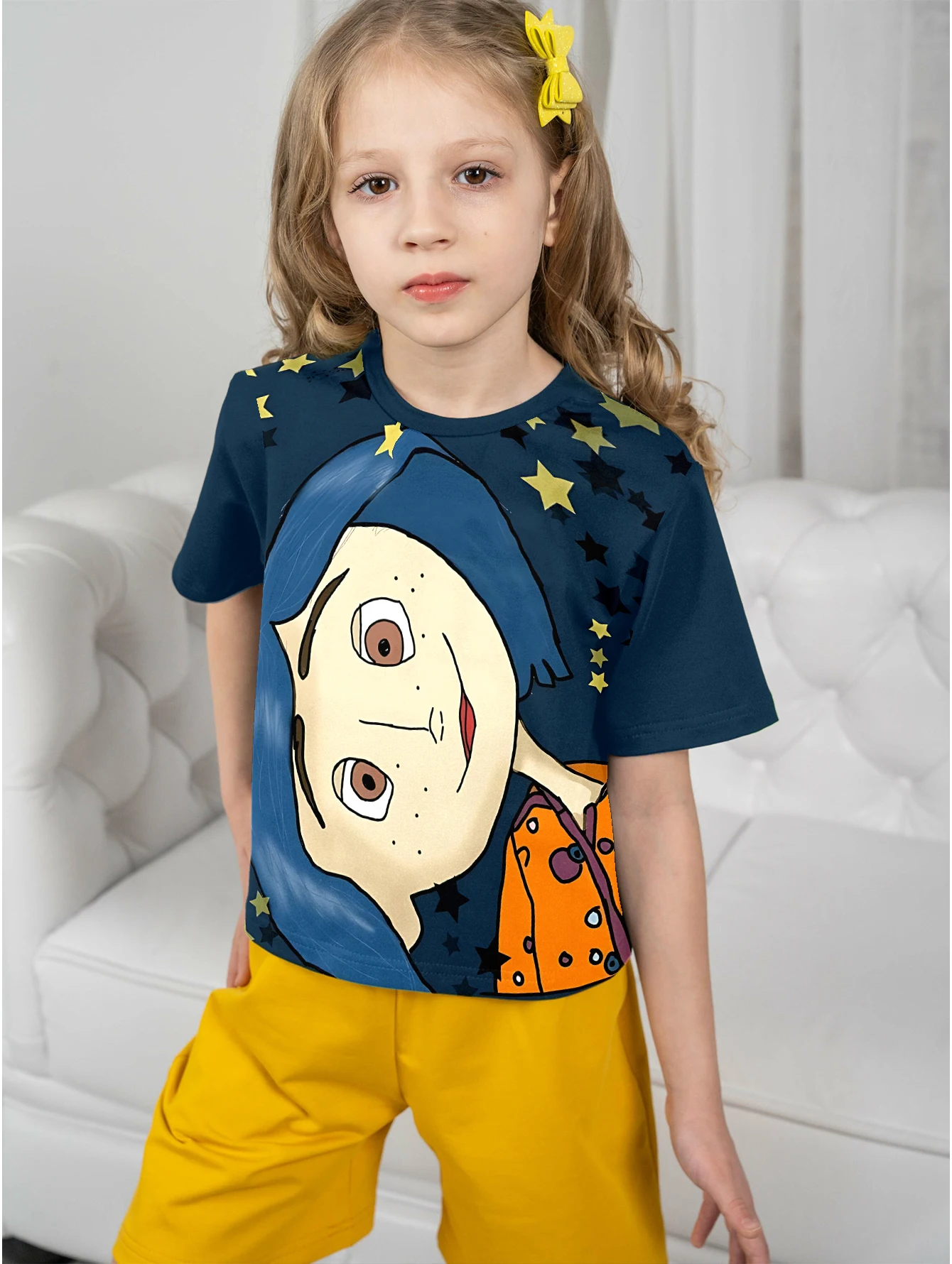 3D Print Baby Anime Horror Film C-Coralines Clothing 5 to 14 Years Male Outdoor Clothes for Children Boy Girl Child T-Shirt Top