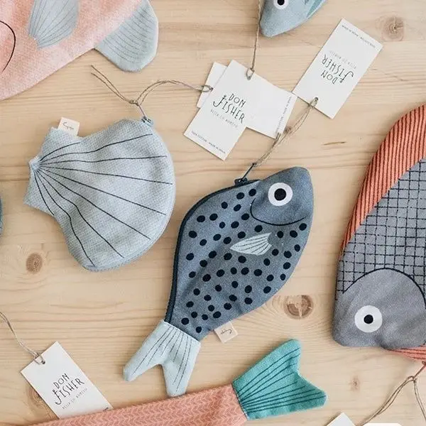Kleine Fischzuchs-Aufbewahrungstasche, vielseitige und lustige kreative Aufbewahrungstasche, Epinephelus Federmäppchen – Detail 2