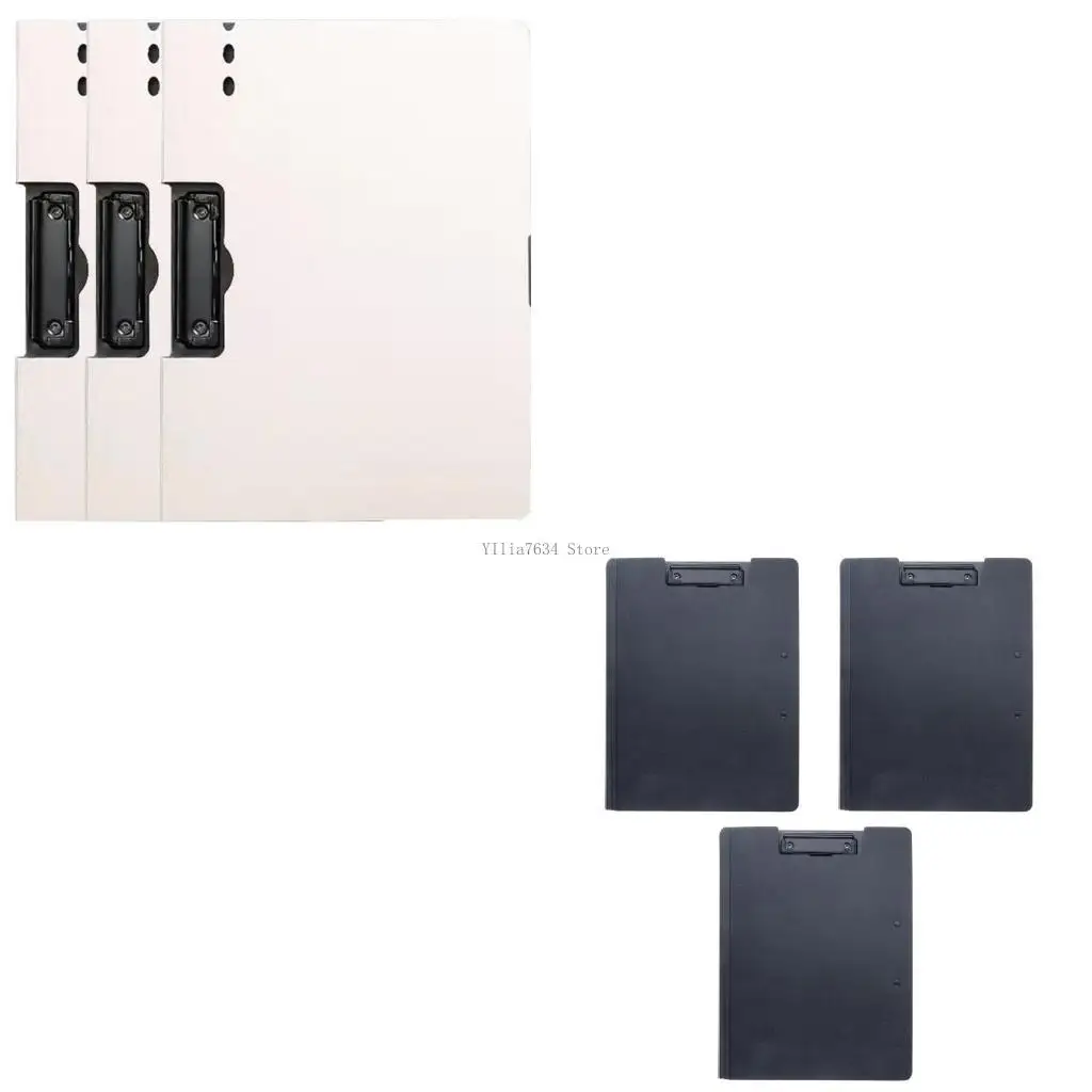 

File Folder with Spring Action Clamp, Office Documents Folder Binders Clip, Clipboard Folder Document Binder for Office