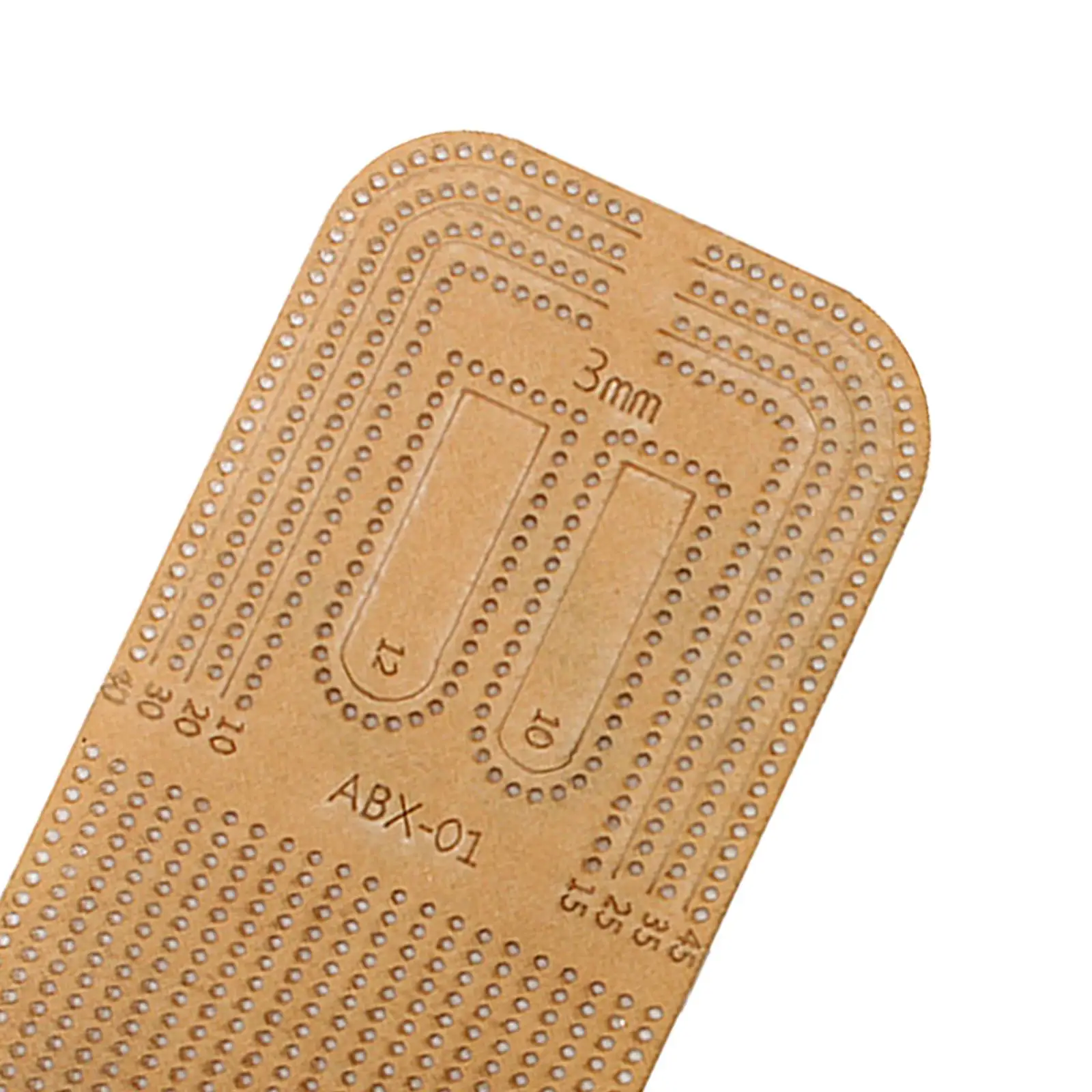 Acrylic Stencil Template Punching Ruler for Leather Cutting Distance Rule Tools to Work the Leather