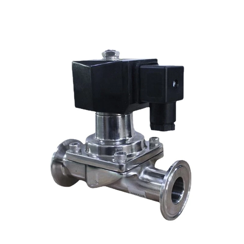 Stainless Steel Sanitary Clamp Solenoid Valve For Food Grade