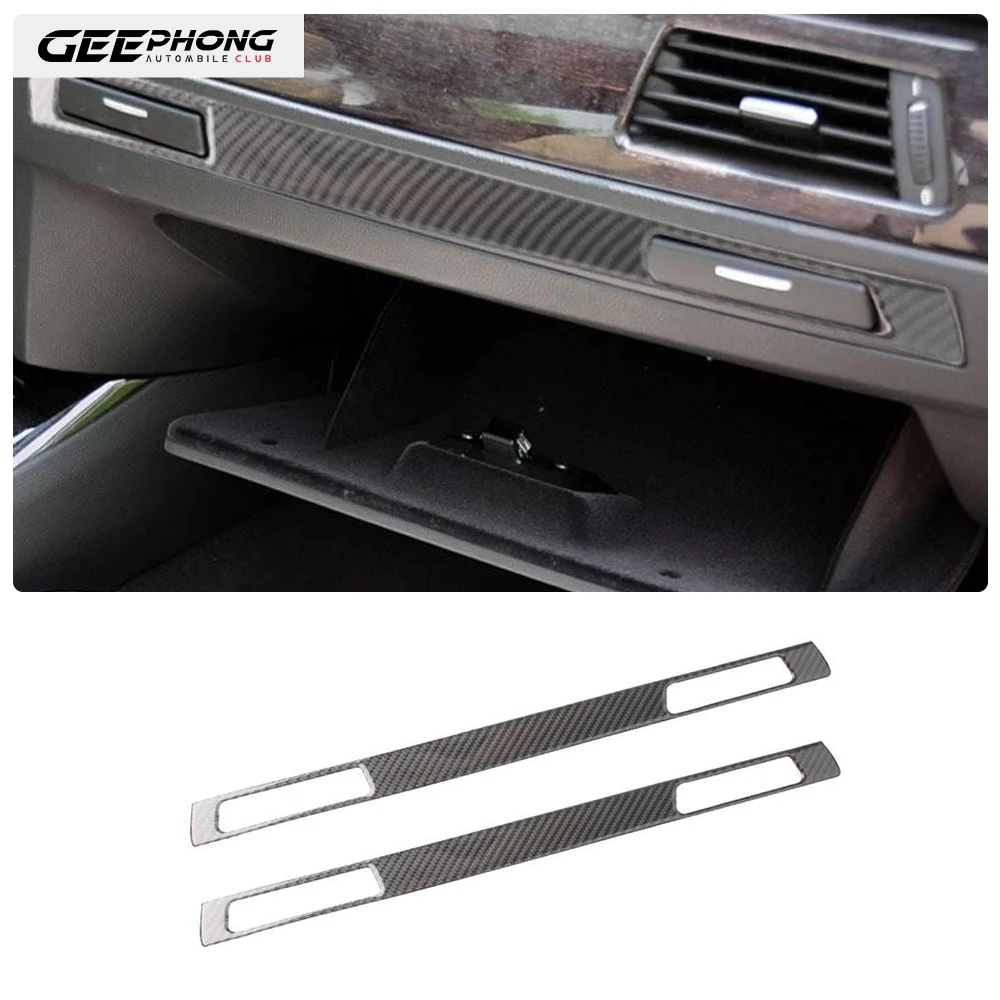 For bmw 3 series E90 E92 E93 2005-2012 central control Car cup holder decorative strip 3D Stickers Accessories protective pad