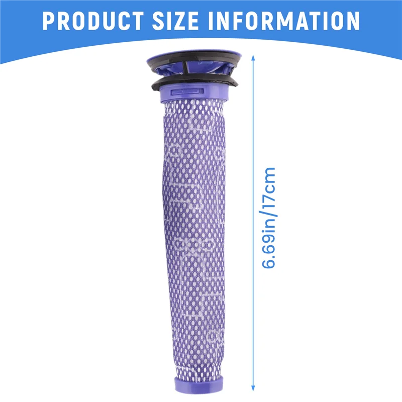 Предварительный фильтр ABBK + комплект постфильтров HEPA для беспроводного пылесоса Dyson V7, V8, сменный предварительный фильтр и постфильтр