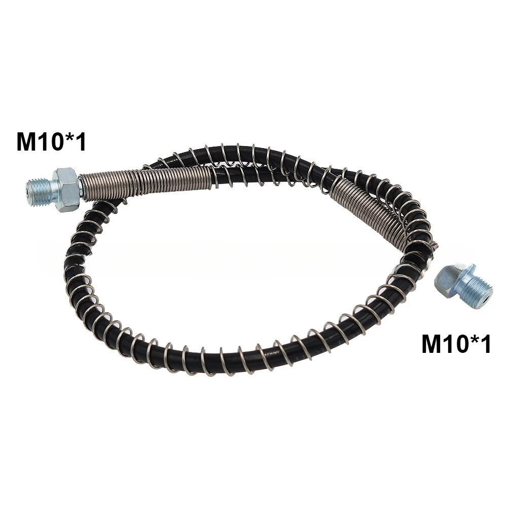 M10 * 1 thread 100cm full spring high pressure pipe 8mm female head through the trachea hose 64mpa/9000psi