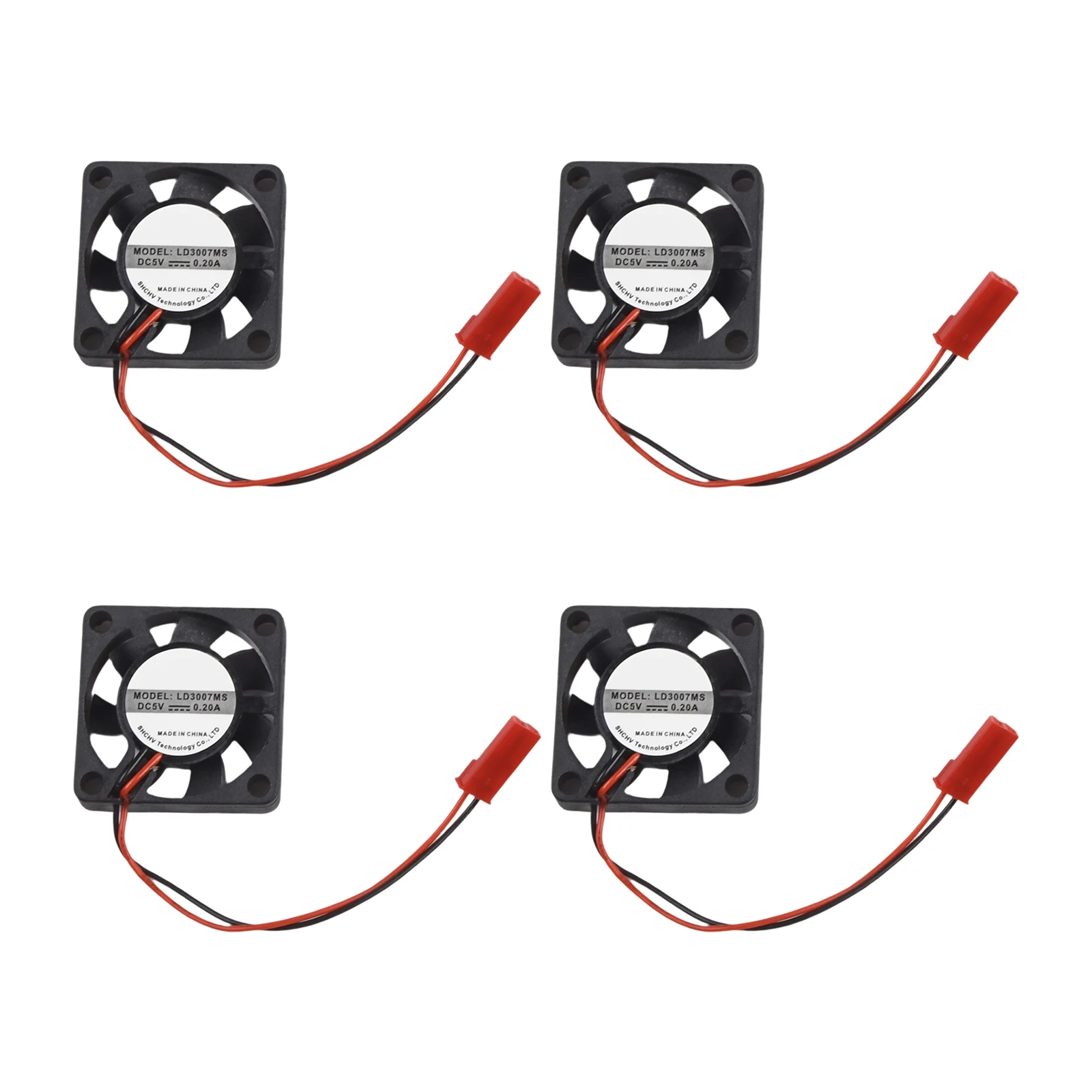 Cooling Solution 5V Cooling Fan Computer Cooling Low Noise Level Plastic Material Compact Size For Raspberry Pi 3 30x30x7 Mm
