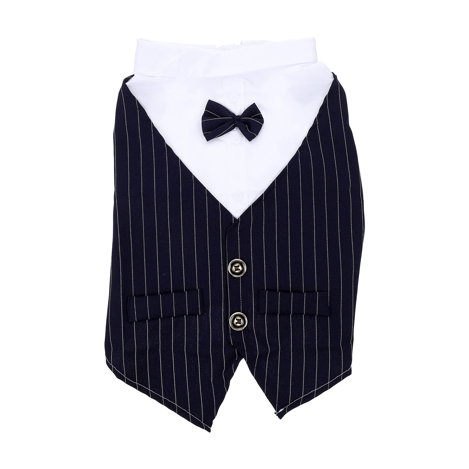 

Dog Clothes Pet Costume Cat Shirt Dog Suit Wedding Attire Navy Blue Lightweight Storage Reusable Long Life Everyday Occasions