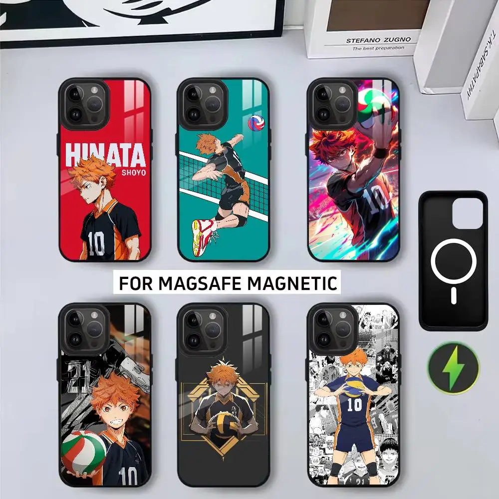 

BOY H-Haikyu S-Shoyo H-Hinata-HSH Phone Case For iPhone17,16,15,14,13,12,11 Plus,Pro Magnetic with Magsafe Wireless Charging