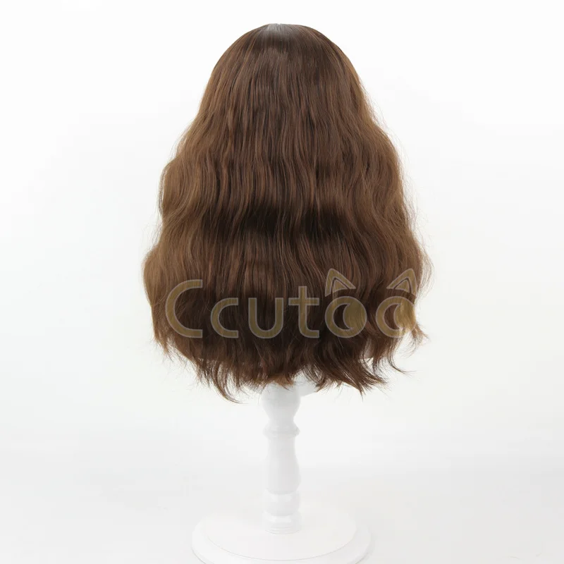 Hermione Jean Granger Cosplay Wig Brown Mixed Curly Heat Resistant Synthetic Hair Cosplay Costume Wigs view 4