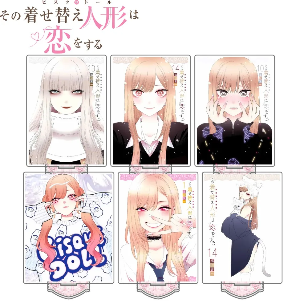 My Dress-Up Darling New 15cm Acrylic stand Marin Kitagawa Sajuna Inui Shinju Inui Nowa Sugaya Cartoon keychain Cosplay Prop Deco
