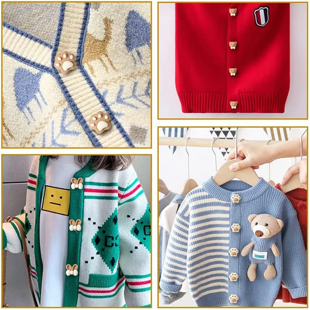 Cute Animal Cartoon Children Baby Buttons for Clothing Needlework Sweater Shirt Overcoat Decorative Kids Sewing Accessories