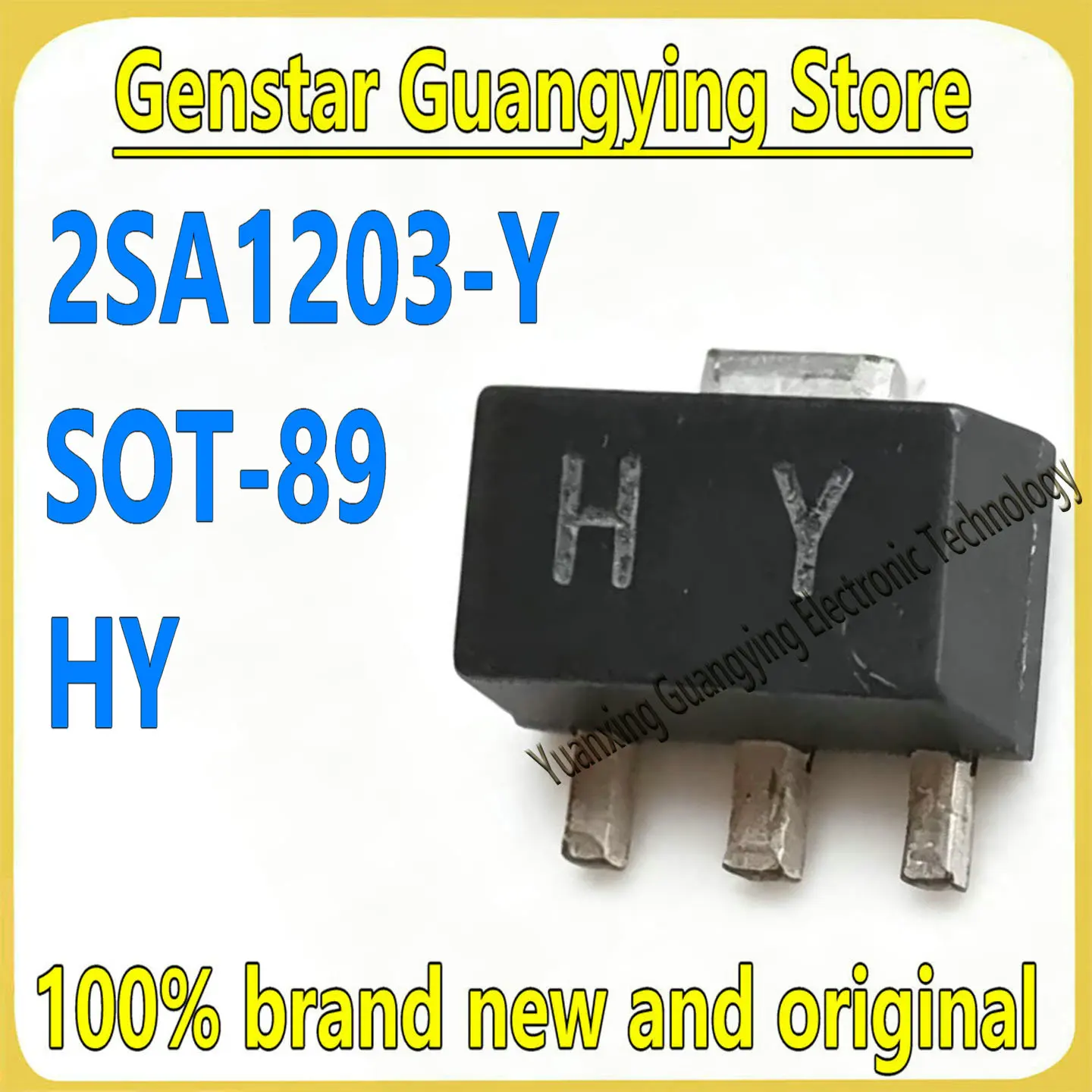 (100 pieces) 2SA1203-Y HY 2SA1213-Y NY SOT-89 PNP Bipolar Junction Transistor (BJT) 100% Brand New, In Stock