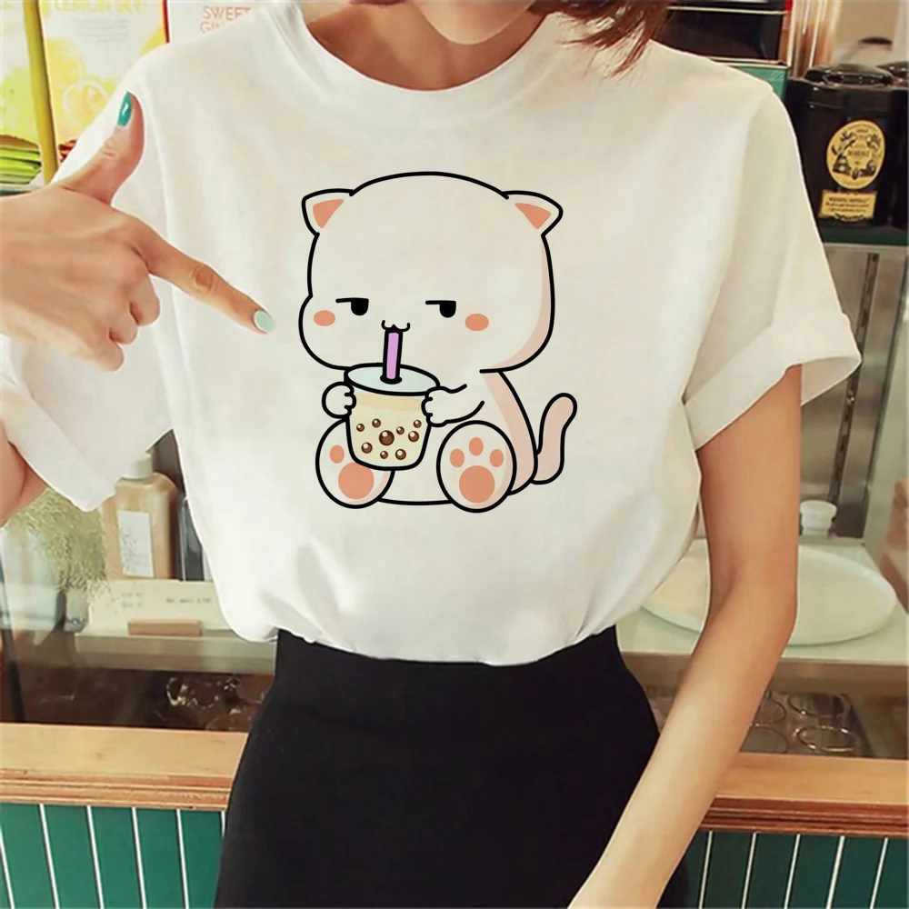 女性用バブルテアTシャツ,デザイナーウェア,原宿