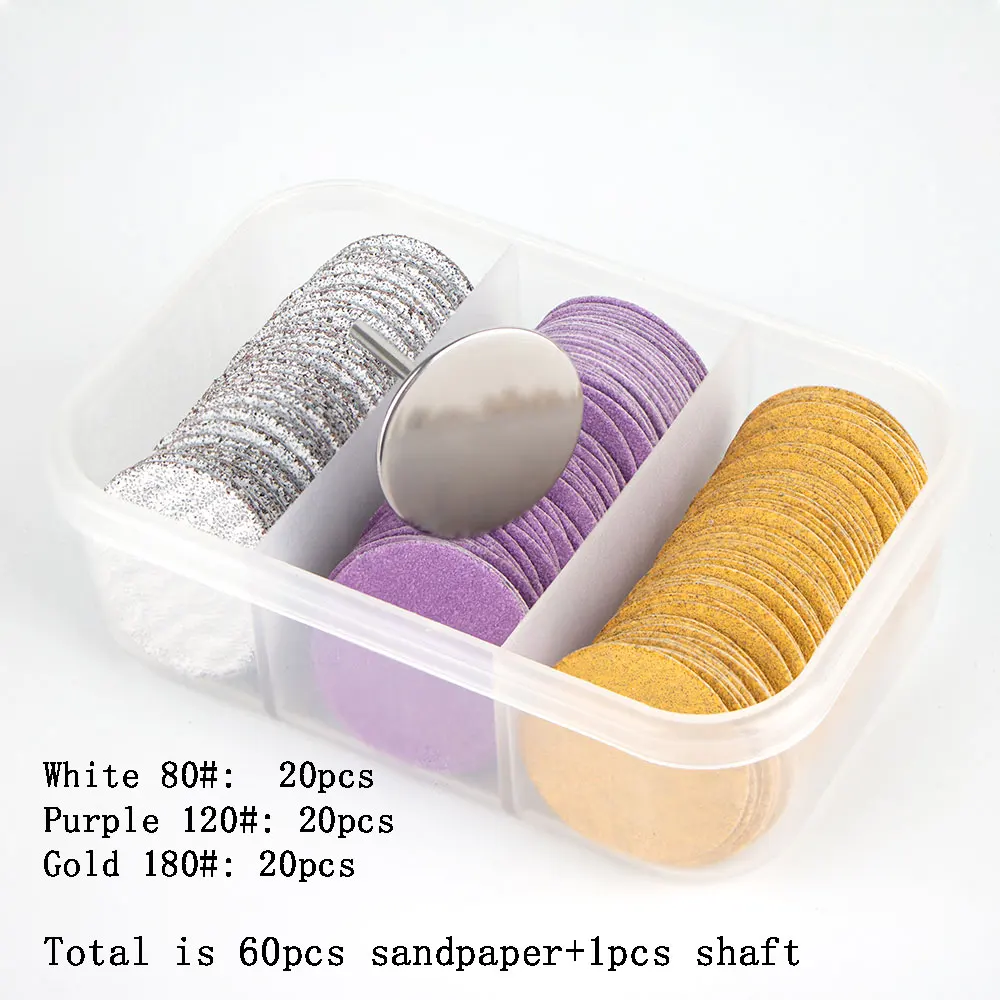 FILI Pedicure Disc Set 25MM Replaceable Sanding Paper With Disk For Electric Foot File Callus Hard Dead Skin Pedicure Tools