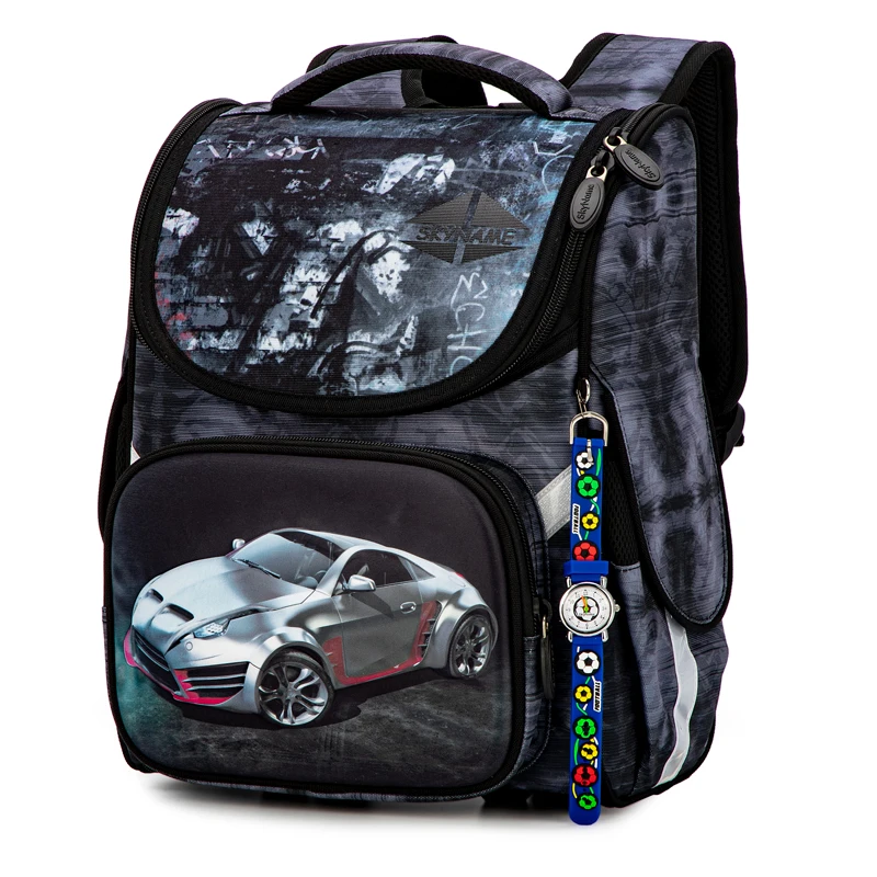 Children School Bags for Boys Orthopedic Breathable Backpack Racing Car kids School Bag 1-5 Grade Boy Knapsack Mochila Escolar