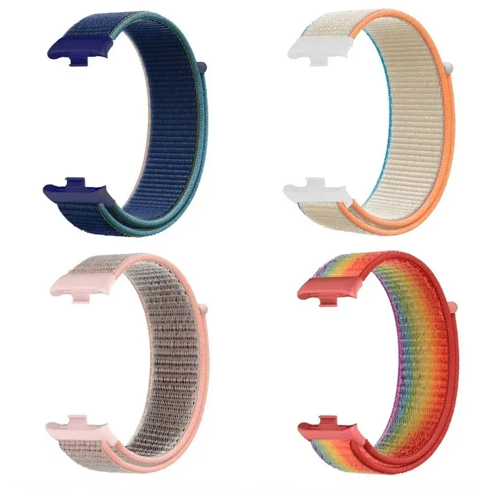 Nylon Watch Band Fashion Adjustable Nylon Loop Strap Replacement Quick Release Watchband Bracelet for Xiaomi Mi Band 8 Pro