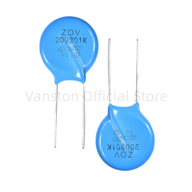 10pcs 20D-301K Varistors 301K20D 10% Diameter 20mm Blue Inserts Voltage Sensitive Resistors