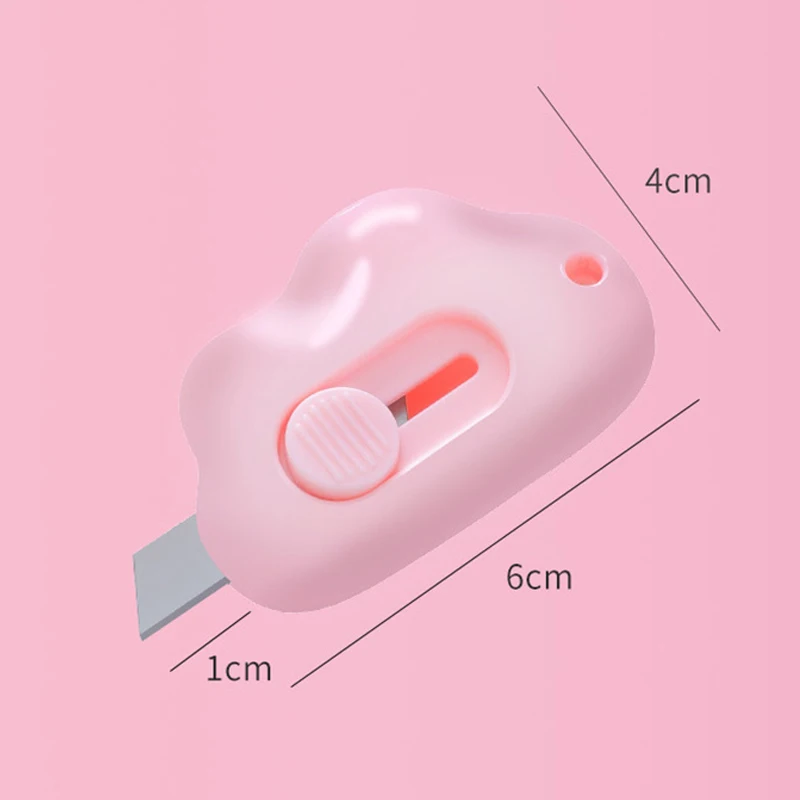 لطيف الغيوم سكين Kawaii الفن القاطع سكين طالب الفن لوازم أدوات القرطاسية اللوازم المدرسية صندوق صغير القاطع