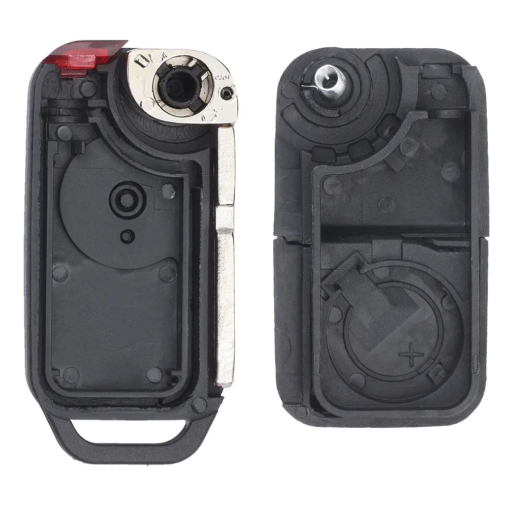 

KEYECU 1 2 3 4 Buttons Case for Mercedes Benz A C E S W168 W124 W202 W203 SLK E113 Flip Remote Key Shell Fob HU64 HU39 Blade
