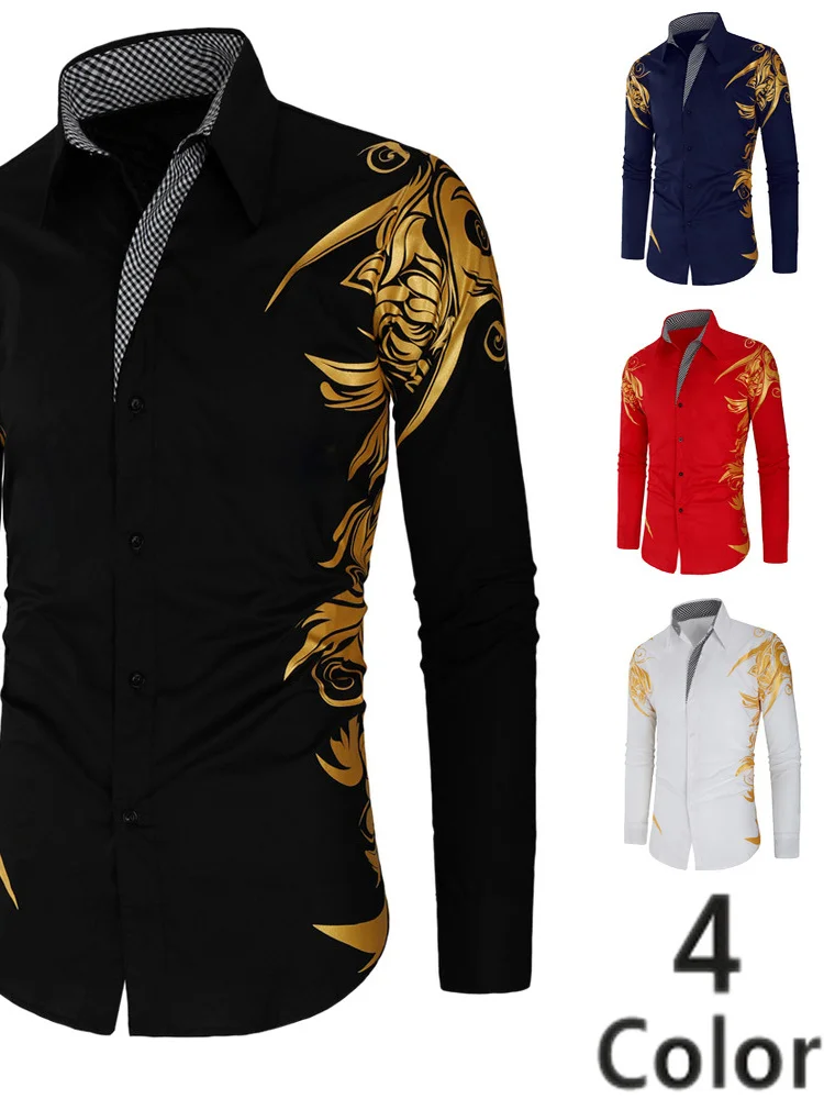 

Свободная мужская одежда Long Sve с принтом, удобная дышащая повседневная модная текстовая одежда с текстовым узором, весенне-осенняя одежда для молодежи