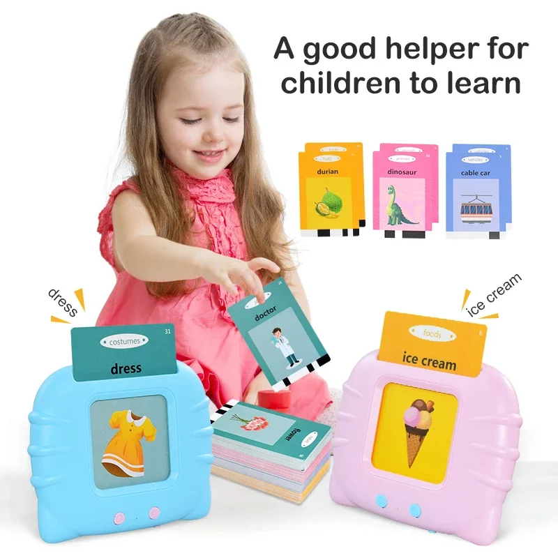 

Educational Learning Talking Sight Words Flash Cards Kindergarten Kids English Language Electronic Book Toddlers Reading Gadget