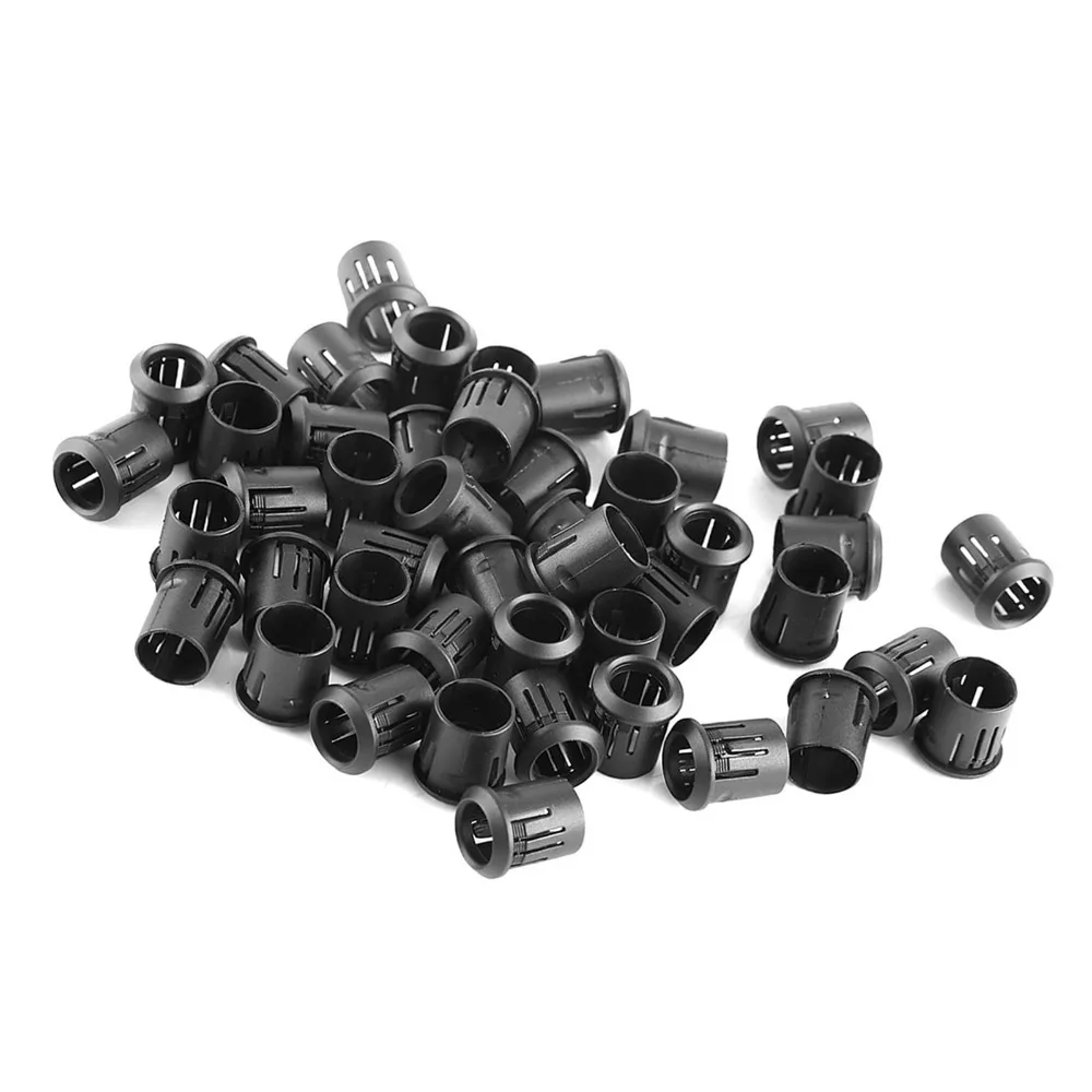 

50 шт. прочных держателей для диодов 8/10 мм, черный нейлон, для светодиодов, патрон для лампы, удобное крепление