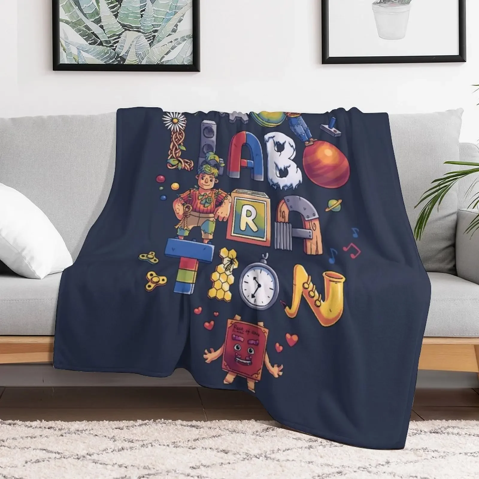 Collaboration // Cody, May, It Takes Two Throw Blanket Multi Use Warm Blanket for Living Room Bedroom